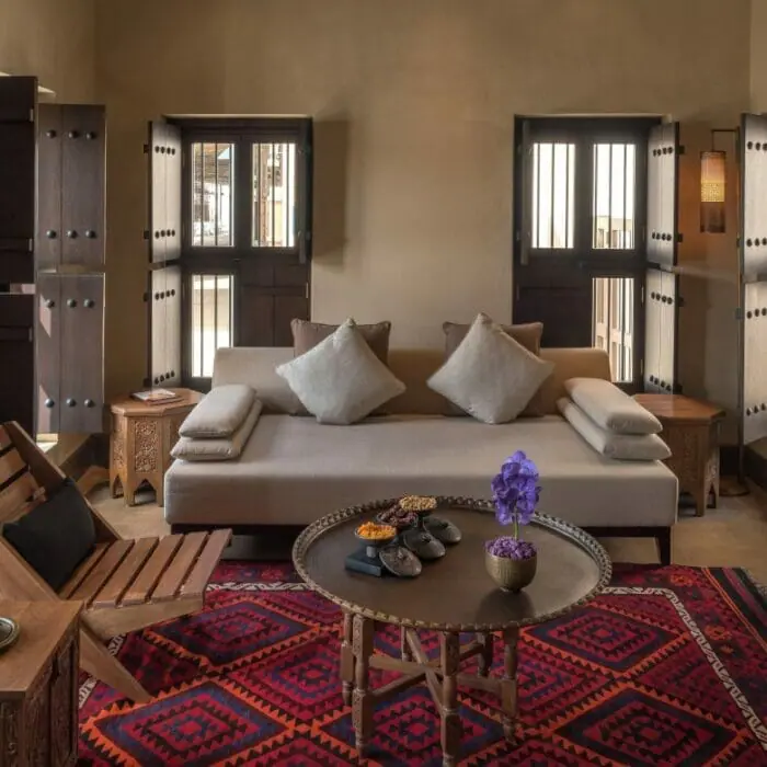 Luxury Heritage Hotels In UAE | Majlis-Heritage-Suite | The Chedi Al Bait - A GHM Hotel